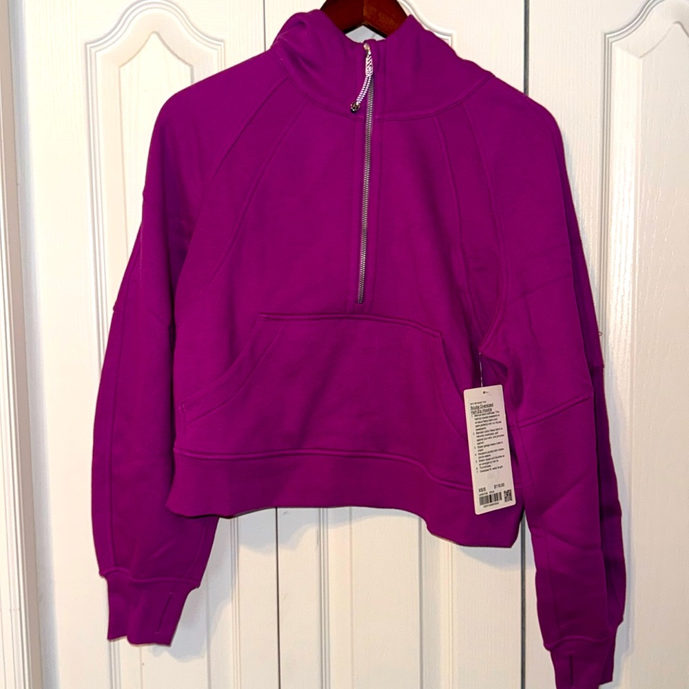 Brand new Lululemon scuba oversize half zip hoodie